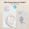 Wooask M9 Translator Earbuds,OWS Two-Way Real Time Translator Earphone ,Online 144 Languages with 11 Offline Packs, No WiFi Need