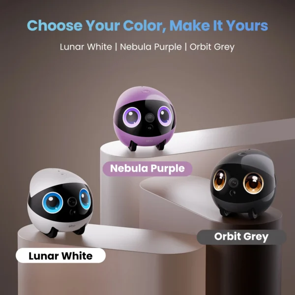 EBO AIR 2 PLUS Intelligent Pet Companion Robot, 3k Camera, Video Call and AI Artificial Intelligence Patrol Function