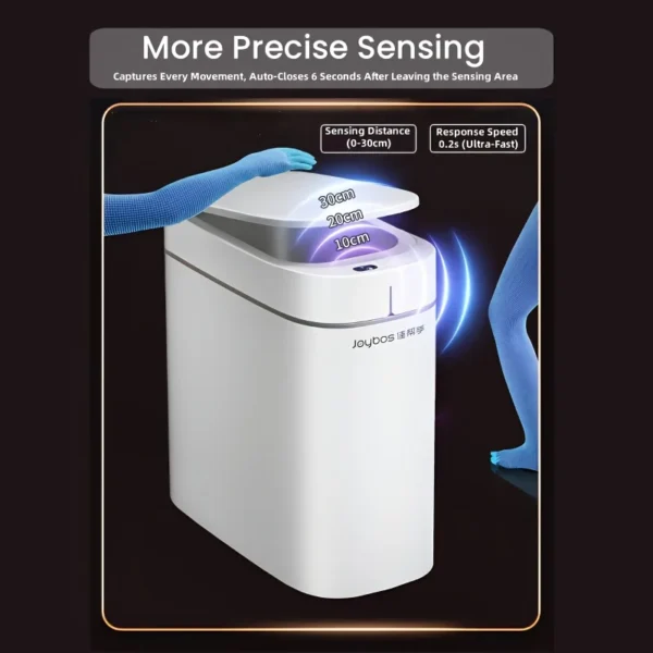 Automatic Smart Bagging Sensor Trash Can Waterproof Narrow Large-capacity Smart Garbage Bin House Bathroom Office For Home