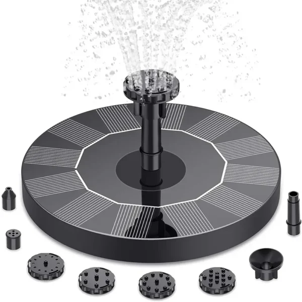 13cm, 16cm, 18cm Floating Solar Fountain Pumps - Perfect for Bird Baths, Garden Outdoor Water Pool and Pond Decoration