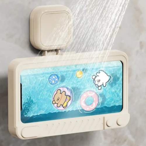 Universal Waterproof and Anti-fog Mobile Phone Case No Punching Bathroom Waterproof Bracket Toilet Bath Shower Phone Holders