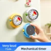 S70542c58d0f2434f9d9f63577e2d562dc.webp 60Min Mechanical Visual Timer Magnetic Countdown Clock No Battery Visual Display Time Management Tool for Home Office Kitchen