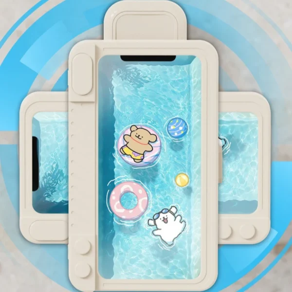 Universal Waterproof and Anti-fog Mobile Phone Case No Punching Bathroom Waterproof Bracket Toilet Bath Shower Phone Holders