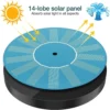 13cm, 16cm, 18cm Floating Solar Fountain Pumps - Perfect for Bird Baths, Garden Outdoor Water Pool and Pond Decoration