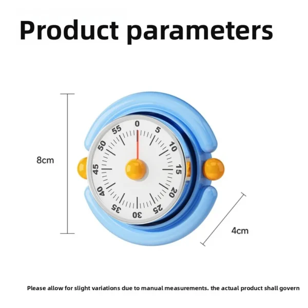 Sbb938e7ef5c147bab98c081dea7501ffN.webp 60Min Mechanical Visual Timer Magnetic Countdown Clock No Battery Visual Display Time Management Tool for Home Office Kitchen
