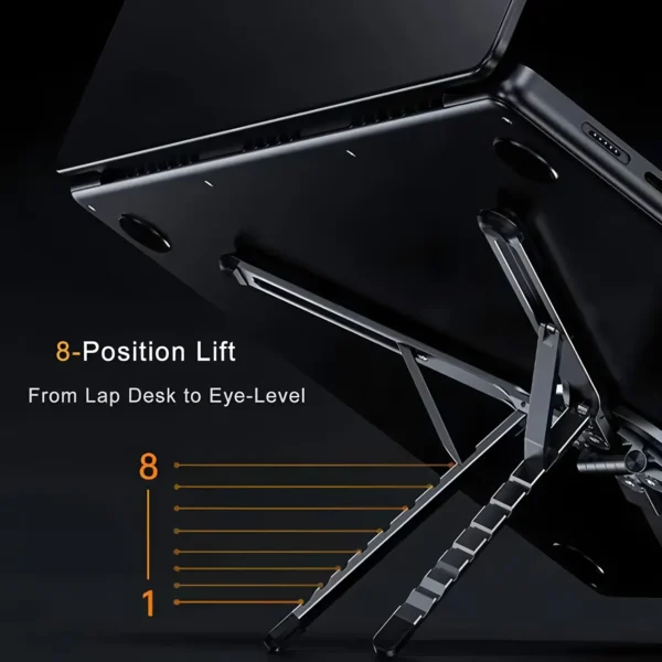 Portable Magnetic Phone Holder & Selfie Stick 3-in-1 Foldable Tripod Stand for iPhone iPad Tablet Laptop Desktop Use
