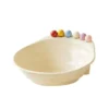 Multicolor Fruit Bowl with Forks ABS Plastic Kitchen Supplies Fruit Serving Plate Large Capacity Snack Plate Home Decoration