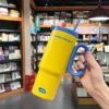 JUSTINLAU 1 Piece Stainless Steel Insulated Cup Car  Insulated Straw Cup 750ml with Handle  Stylish Outdoor Insulated Coffee Cup