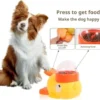 Pet slow food bowl, duck dog snack dispenser, slow anti-swallowing dog food feeder interactive feeder for small and medium pets