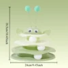 1pcs Cat toy little bee play plate spinning ball amusement ice cream funny relief artifact three layers to relieve boredom