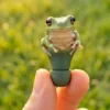 New Animation Peripheral Aovee Frog Earbuds Creative Novel Personalized Practical Portable Frog Shaped Earplugs For Adults Gifts