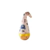 Portable Cat Tumbler Wobbler with Colorful Feather Wear-Resistant Interactive Twist Toy for Indoor Pets