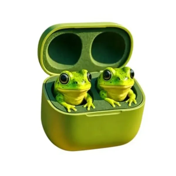 New Animation Peripheral Aovee Frog Earbuds Creative Novel Personalized Practical Portable Frog Shaped Earplugs For Adults Gifts